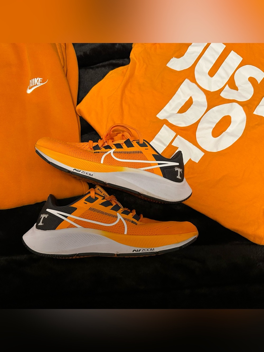 Nike Orange Tennessee Volunteers Zoom Pegasus 38 Running Shoes Mens 6/Womens 7.5
